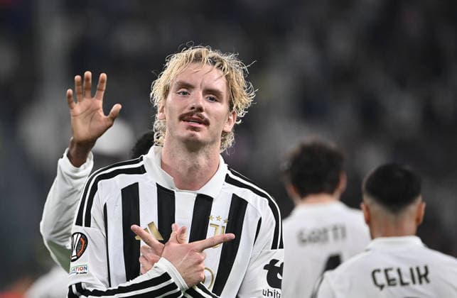 Juventus v NEC Nijmegen - UEFA Europa League TURIN, ITALY - SEPTEMBER 17: Nick Woltemade (27) of Juventus celebrates after scoring a penalty during the UEFA Europa League football match between Juventus and NEC Nijmegen at Juventus Stadium in Turin, Italy, on September 17, 2026. Isabella Bonotto Anadolu Turin Italy. Editorial use only. Please get in touch for any other usage.  Copyright: x2026xAnadoluxIsabellaxBonottox