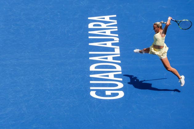 WTA, Tennis Damen GUADALAJARA OPEN 2026 WTA GUADALAJARA OPEN 2026 CRISTINA BUCSA VS SARA BEJLEK 17092026 GUADALAJARA, JALISCO. Action photo of Sara Bejlek of the Czech Republic, during a match of the WTA Guadalajara Open 2026, held at the Centro Panamericano de Tenis of Guadalajara, Jalisco, Mexico. Foto de accion de Sara Bejlek de Chequia, durante juego del WTA Guadalajara Open 2026 celebrado en el Centro Panamericano de Tenis de Guadalajara, Jalisco, Mexico PHOTO BY IMAGENSHOP AGENCIA FOTOGRAFICA GUADALAJARA JALISCO MEXICO Copyright: xIMAGENSHOPxAGENCIAxFOTOGRAFICAx