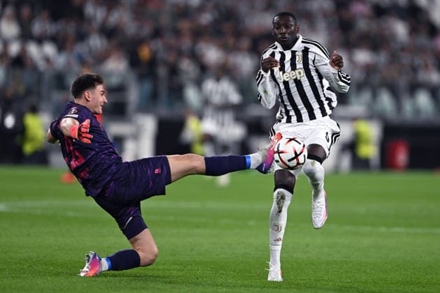 Cm Torino 117 09 2026 - Europa League Juventus-NEC Nijmegen foto Cristiano Mazzi Image nella foto: Nikolas Polster-Randal Kolo Muani 