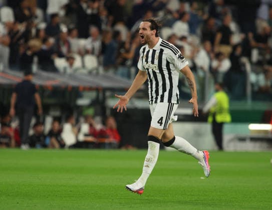 SOCCER - UEFA Europa League - Juventus FC vs. NEC Nijmegen Photo by IPA ABACAPRESS.COM88649807 - Federico Gatti of Juventus FC celebrating after scoring a goal during a UEFA Europa League match between Juventus FC and NEC Nijmegen on September 17, 2026, at Allianz Stadium in Turin, Italy. Photo by Nderim KACELI Turin Italy  Copyright: xIPAxSport ABACAx