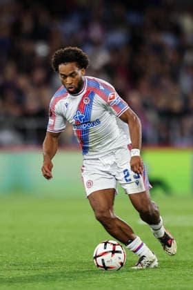 RECORD DATE NOT STATED 17th September 2026; Selhurst Park, London, England; UEFA Europa League Football, Crystal Palace versus Lech Poznan; Quinten Timber of Crystal Palace on the ball HenningxVonxJagow