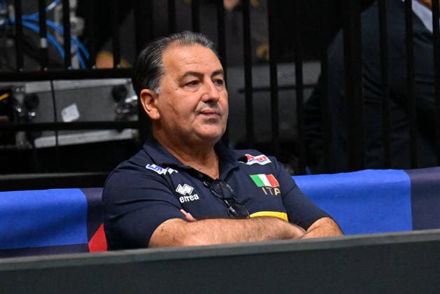 VOLLEYBALL - CEV Eurovolley Men - Italy vs. Slovenia Photo by IPA ABACAPRESS.COM88650580 - Fefe De Giorgi, head coach of Italy Modena Italy  Copyright: xIPAxSport ABACAx