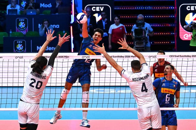 VOLLEYBALL - CEV Eurovolley Men - Italy vs. Slovenia Photo by IPA ABACAPRESS.COM88650624 - Mattia BOTTOLO (Italy) Modena Italy  Copyright: xIPAxSport ABACAx