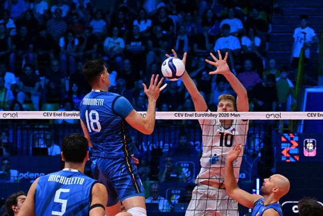 VOLLEYBALL - CEV Eurovolley Men - Italy vs. Slovenia Photo by IPA ABACAPRESS.COM88650630 - STALEKAR Saso (Serbia) Modena Italy  Copyright: xIPAxSport ABACAx