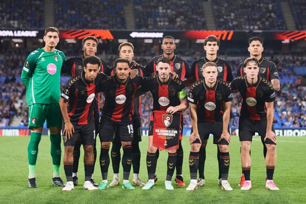 Real Sociedad de Futbol v AFC Bournemouth - UEFA Europa League 2026 27 League Phase MD1 AFC Bournemouth players during the UEFA Europa League 2026 27 Phase MD1 match between Real Sociedad and AFC Bournemouth at Estadio Anoeta in San Sebastian, Spain, on September 17, 2026. San Sebastian Spain  Copyright: xCesarxOrtizxGonzalezx originalFilename:ortizgonzalez-realsoci260917_np2RV.jpg