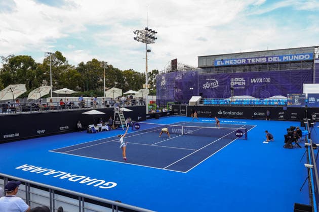 WTA, Tennis Damen GUADALAJARA OPEN 2026 WTA GUADALAJARA OPEN 2026 CRISTINA BUCSA NICOLE MELICHAR VS MARIA KOZYREVA MAIA LUMSDEN 17092026 GUADALAJARA, JALISCO. Action photo of Cristina Bucsa and Nicole Melichar,during a match of the WTA Guadalajara Open 2026, held at the Centro Panamericano de Tenis of Guadalajara, Jalisco, Mexico. Foto de accion de Cristina Bucsa y Nicole Melichar, durante juego del WTA Guadalajara Open 2026 celebrado en el Centro Panamericano de Tenis de Guadalajara, Jalisco, Mexico PHOTO BY IMAGENSHOP AGENCIA FOTOGRAFICA GUADALAJARA JALISCO MEXICO Copyright: xIMAGENSHOPxAGENCIAxFOTOGRAFICAx