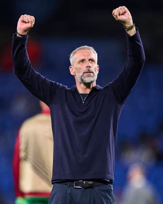 Real Sociedad de Futbol v AFC Bournemouth - UEFA Europa League 2026 27 League Phase MD1 AFC Bournemouth head coach Marco Rose celebrates the team s victory during the UEFA Europa League 2026 27 Phase MD1 match between Real Sociedad and AFC Bournemouth at Estadio Anoeta in San Sebastian, Spain, on September 17, 2026. San Sebastian Spain  Copyright: xCesarxOrtizxGonzalezx originalFilename:ortizgonzalez-realsoci260917_npyJH.jpg