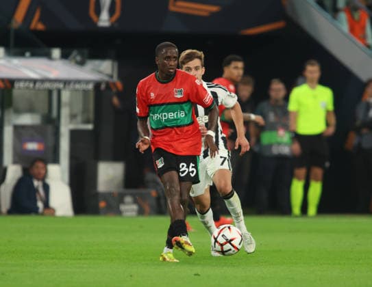 IPA88651596 - Jamiro Monteiro of NEC Nijmegen during the UEFA Europa League match between Juventus FC and NEC Nijmegen in the 2026–27 season, held on September 17, 2026, at Allianz Stadium in Turin, Italy. Photo by Nderim KACELI  Copyright: xNderimxKaceli IPAxSportx xx IPA88651596