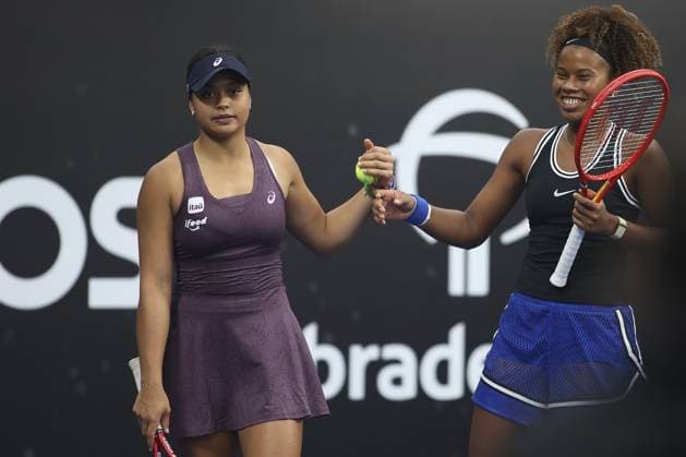 RECORD DATE NOT STATED Victoria Luiza Barros Nauhany Vitoria Leme da Silva lose at the SP Open. Sao Paulo (SP), 09 17 2026 Tennis SP Open Brazilians Victoria Luiza Barros and Nauhany Vitoria Leme da Silva lost to the pair formed by American Rasheeda McAdoo and Australian Alexandra Osborne by 2 sets to 1, with scores of 6 3, 6 7 and 10 6 in the match tie-break, in the first round of the SP Open, at Parque Villa-Lobos, in Sao Paulo.(Foto: Leco Viana Thenews2 imago images) SPO  Copyright: xLecoxVianax