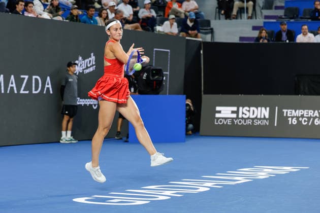 WTA, Tennis Damen GUADALAJARA OPEN 2026 WTA GUADALAJARA OPEN 2026 MARTA KOSTYUK VS LIUDMILA SAMSONOVA 17092026 GUADALAJARA, JALISCO. Action photo of Marta Kostyuk of Ukraine, during a match of the WTA Guadalajara Open 2026, held at the Centro Panamericano de Tenis of Guadalajara, Jalisco, Mexico. Foto de accion de Marta Kostyuk de Ucrania, durante juego del WTA Guadalajara Open 2026 celebrado en el Centro Panamericano de Tenis de Guadalajara, Jalisco, Mexico PHOTO BY IMAGENSHOP AGENCIA FOTOGRAFICA GUADALAJARA JALISCO MEXICO Copyright: xIMAGENSHOPxAGENCIAxFOTOGRAFICAx