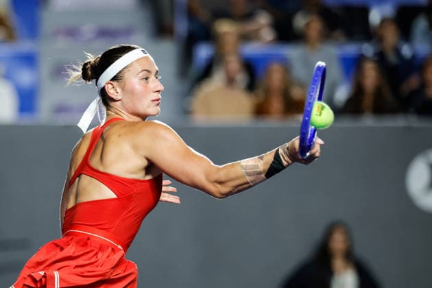 WTA, Tennis Damen GUADALAJARA OPEN 2026 WTA GUADALAJARA OPEN 2026 MARTA KOSTYUK VS LIUDMILA SAMSONOVA 17092026 GUADALAJARA, JALISCO. Action photo of Marta Kostyuk of Ukraine, during a match of the WTA Guadalajara Open 2026, held at the Centro Panamericano de Tenis of Guadalajara, Jalisco, Mexico. Foto de accion de Marta Kostyuk de Ucrania, durante juego del WTA Guadalajara Open 2026 celebrado en el Centro Panamericano de Tenis de Guadalajara, Jalisco, Mexico PHOTO BY IMAGENSHOP AGENCIA FOTOGRAFICA GUADALAJARA JALISCO MEXICO Copyright: xIMAGENSHOPxAGENCIAxFOTOGRAFICAx