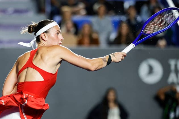 WTA, Tennis Damen GUADALAJARA OPEN 2026 WTA GUADALAJARA OPEN 2026 MARTA KOSTYUK VS LIUDMILA SAMSONOVA 17092026 GUADALAJARA, JALISCO. Action photo of Marta Kostyuk of Ukraine, during a match of the WTA Guadalajara Open 2026, held at the Centro Panamericano de Tenis of Guadalajara, Jalisco, Mexico. Foto de accion de Marta Kostyuk de Ucrania, durante juego del WTA Guadalajara Open 2026 celebrado en el Centro Panamericano de Tenis de Guadalajara, Jalisco, Mexico PHOTO BY IMAGENSHOP AGENCIA FOTOGRAFICA GUADALAJARA JALISCO MEXICO Copyright: xIMAGENSHOPxAGENCIAxFOTOGRAFICAx