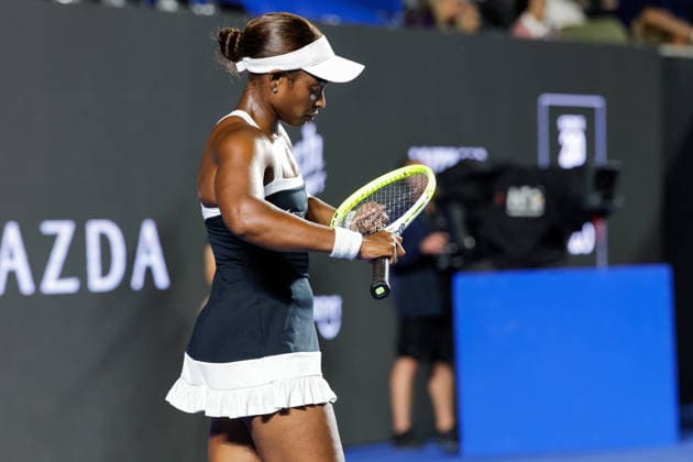 WTA, Tennis Damen GUADALAJARA OPEN 2026 WTA GUADALAJARA OPEN 2026 PEYTON STEARNS VS SLOANE STEPHENS 17092026 GUADALAJARA, JALISCO. Action photo of Sloane Stephens of the United States, during a match of the WTA Guadalajara Open 2026, held at the Centro Panamericano de Tenis of Guadalajara, Jalisco, Mexico. Foto de accion de Sloane Stephens de Estados Unidos, durante juego del WTA Guadalajara Open 2026 celebrado en el Centro Panamericano de Tenis de Guadalajara, Jalisco, Mexico PHOTO BY IMAGENSHOP AGENCIA FOTOGRAFICA GUADALAJARA JALISCO MEXICO Copyright: xIMAGENSHOPxAGENCIAxFOTOGRAFICAx