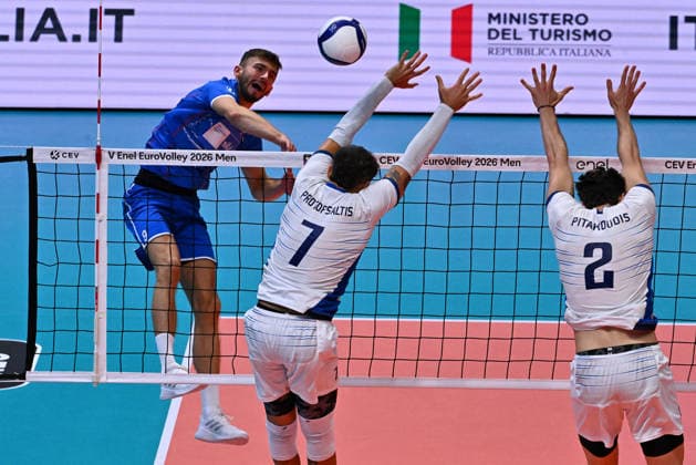 VOLLEYBALL - CEV Eurovolley Men - Slovakia vs. Greece Photo by IPA ABACAPRESS.COM88642396 - GULAK Erik (Slovakia) Modena Italy  Copyright: xIPAxSport ABACAx