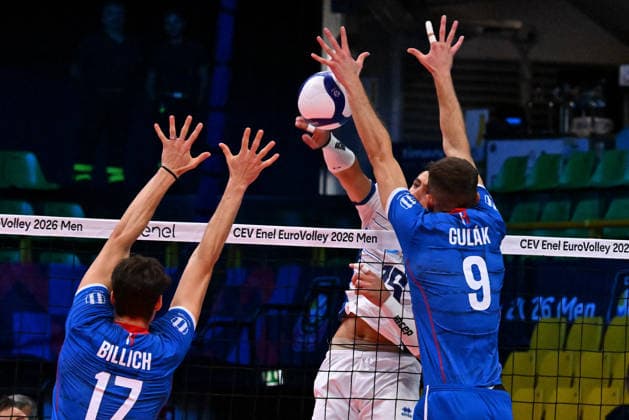 VOLLEYBALL - CEV Eurovolley Men - Slovakia vs. Greece Photo by IPA ABACAPRESS.COM88642374 - RAPTIS Alexandros (Greece) Modena Italy  Copyright: xIPAxSport ABACAx