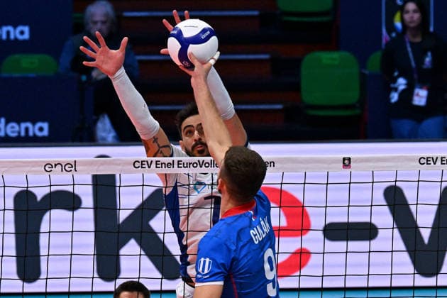 VOLLEYBALL - CEV Eurovolley Men - Slovakia vs. Greece Photo by IPA ABACAPRESS.COM88642397 - GULAK Erik (Slovakia) Modena Italy  Copyright: xIPAxSport ABACAx