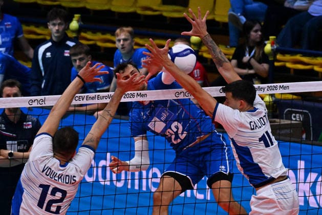 VOLLEYBALL - CEV Eurovolley Men - Slovakia vs. Greece Photo by IPA ABACAPRESS.COM88642404 - FIRKAL Julius (Slovakia) Modena Italy  Copyright: xIPAxSport ABACAx