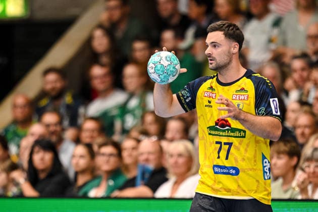 Goeppingen, Deutschland, 17.09.26: Dani Baijens (Rhein-Neckar Loewen) in Aktion, am Ball, Einzelaktion waehrend des Opel Handball Bundesliga Spiels zwischen FRISCH AUF! Goeppingen vs Rhein-Neckar Loewen in der EWS Arena am 17. September 2026 in Goeppingen, Deutschland. (Foto von Harry Langer DeFodi Images) Goeppingen, Germany, 17.09.26: Dani Baijens (Rhein-Neckar Loewen) controls the Ball during the Opel Handball Bundesliga match between FRISCH AUF! Goeppingen vs Rhein-Neckar Loewen at EWS Arena on September 17, 2026 in Goeppingen, Germany. (Photo by Harry Langer DeFodi Images) (Photo by Harry Langer DeFodi Images) -