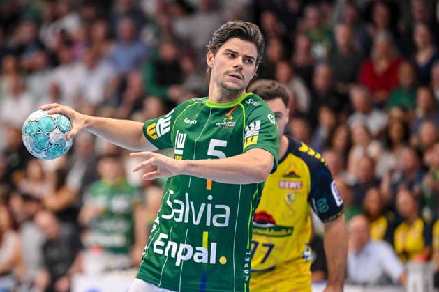 Goeppingen, Deutschland, 17.09.26: Rutger Ten Velde (FRISCH AUF! Goeppingen) in Aktion, am Ball, Einzelaktion waehrend des Opel Handball Bundesliga Spiels zwischen FRISCH AUF! Goeppingen vs Rhein-Neckar Loewen in der EWS Arena am 17. September 2026 in Goeppingen, Deutschland. (Foto von Harry Langer DeFodi Images) Goeppingen, Germany, 17.09.26: Rutger Ten Velde (FRISCH AUF! Goeppingen) controls the Ball during the Opel Handball Bundesliga match between FRISCH AUF! Goeppingen vs Rhein-Neckar Loewen at EWS Arena on September 17, 2026 in Goeppingen, Germany. (Photo by Harry Langer DeFodi Images) (Photo by Harry Langer DeFodi Images) -