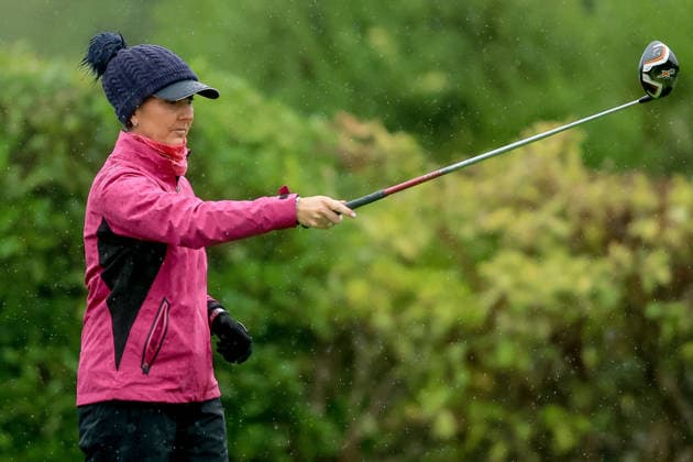 REPRO FREE *PRESS RELEASE NO REPRODUCTION FEE* EDITORIAL USE ONLY 2026 AIG All-Ireland Semi Finals, Ennis Golf Club, Clare 18 9 2026 Women s Intermediate Foursomes Naas™ Olwyn Delaney Olwyn Delaney 18 9 2026  Copyright: xBryanxKeanex BK1_5586