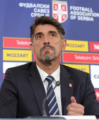 Veljko Paunovic, UEFA Nations League press conference, PK, Pressekonferenz Stara Pazova, Serbia. Sept. 18th 2026. Serbia s football national team, Nationalteam head coach Veljko Paunovic during the press conference ahead of the Serbia v Greece UEFA Nations League match on September 18. 2026. in Stara Pazova, Serbia. Stara Pazova Serbia Copyright: xPedjaxMilosavljevic STARSPORTx x2026x