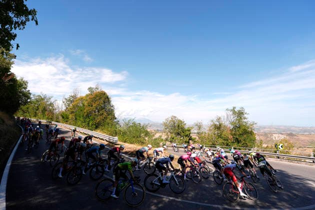 The pack rides during the Giro d™Abruzzo, stage 4 from Silvi to Controguerra (182 km) - Abruzzo, Italy - Friday, September 18, 2026. - cycling.  Copyright: xFabioxFerrari LaPressex