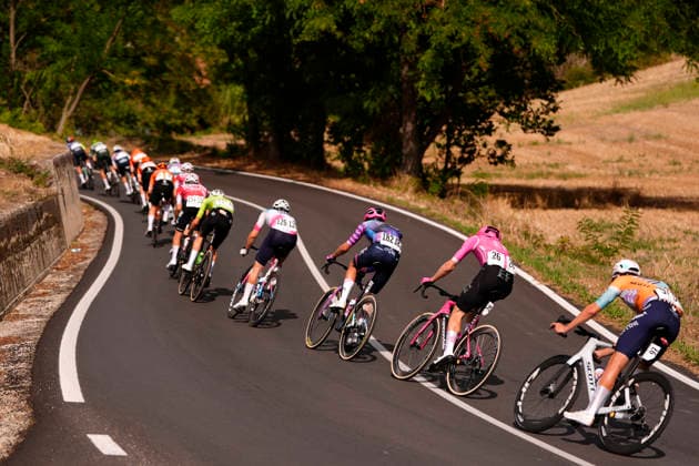 The pack rides during the Giro d™Abruzzo, stage 4 from Silvi to Controguerra (182 km) - Abruzzo, Italy - Friday, September 18, 2026. - cycling.  Copyright: xFabioxFerrari LaPressex