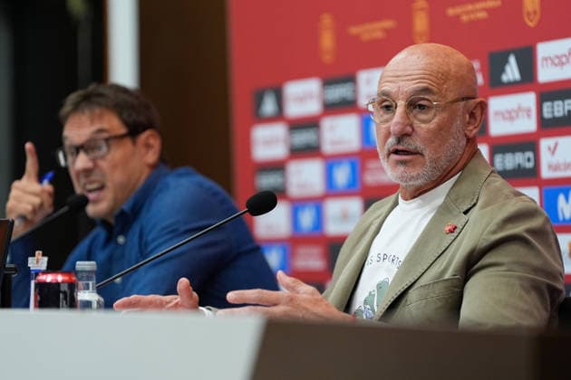 September 18, 2026, Las Rozas, Madrid, Spain: Luis de la Fuente, head coach of Spain, attends a press conference, PK, Pressekonferenz to announce the squad list ahead of the UEFA Nations League 2026 27 matches against Croatia, England and Czech Republic on September 18, 2026, in Las Rozas, Madrid, Spain. Las Rozas Spain - ZUMAa181 20260918_zaa_a181_074 Copyright: xDennisxAgyemanx
