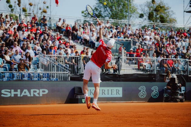 TENNIS - Davis Cup, AUT vs BEL VIENNA,AUSTRIA,18.SEP.26 - TENNIS - ITF Davis Cup, qualification round 2, Austria vs Belgium. Image shows Jurij Rodionov (AUT).  GEPAxpictures xAlexanderxSolc