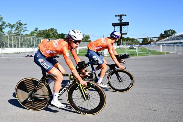 UCI 2026 Road World Championship, WM, Weltmeisterschaft Montreal 18 09 2026 MONTREAL, CANADA - SEPTEMBER 18 : Team The Netherlands pictured during a training session prior to the 2026 UCI Road World Championships 93th edition an UCI World Championships cycling race in Montreal on September 18, 2026 in Montreal, Canada, 18 09 2026 Montreal Canada  Copyright: xPeterxDexVoechtx