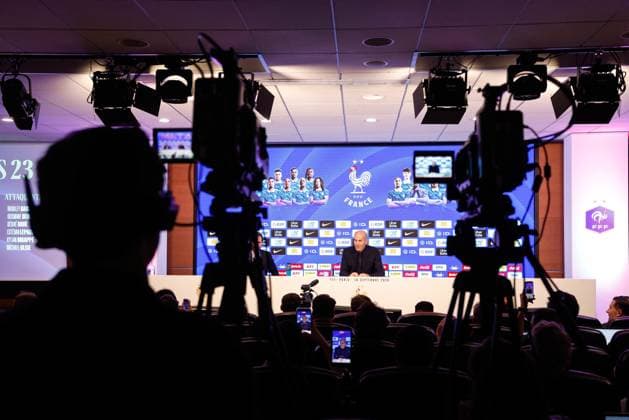 ZINEDINE ZIDANE CONFERENCE PRESSE PHOTOPQR LE PARISIEN Olivier Corsan ; Paris ; 18 09 2026 ; Paris, France, le 18 septembre 2026. Conférence de presse de Zinedine Zidane, sélectionneur de l équipe de France de Football pour annoncer sa première liste de joueurs sélectionnés. photo : LP Olivier Corsan Paris, France, sept 19th 2026 press conference, PK, Pressekonferenz of Zinedine Zidane, coach of the French national football team, to announce his first list of selected players.