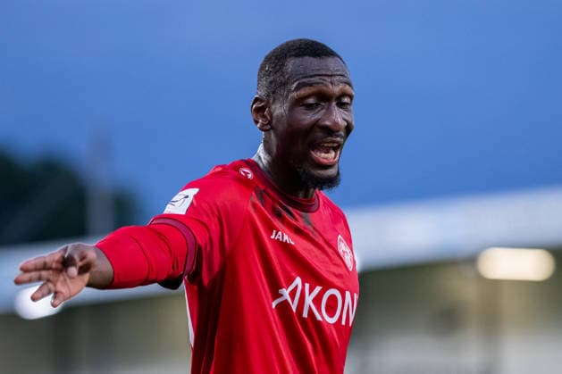 Tarsis Bonga (FC Wuerzburger Kickers, 30) reagiert enttaeuscht GER, SC Verl vs. FC Wuerzburger Kickers, Fussball, 3. Liga, 7. Spieltag, Spielzeit 2026 2027, 18.09.2026 DFL Regulations prohibit any use of photographers as image sequences and or quasi-video. GER, SC Verl vs. FC Wuerzburger Kickers, Fussball, 3. Liga, 7. Spieltag, Spielzeit 2026 2027, 18.09.2026 Verl Copyright: xEibner-Pressefoto JanxRollingerx EP_JSK