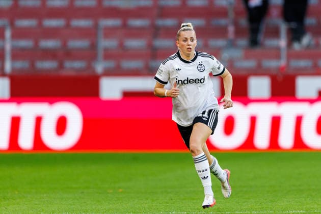 GPFBL, 1. FSV Mainz 05 - Eintracht Frankfurt, 18.09.2026, Mainz Nina Lührßen (Eintracht Frankfurt, 11) im Spiel der Google Pixel Frauen Bundesliga am 5. Spieltag der Saison 2026 27 zwischen dem 1. FSV Mainz 05 und Eintracht Frankfurt in der MEWA Arena, Mainz, 18.09.2026. Copyright: xBEAUTIFULxSPORTS Hahnex