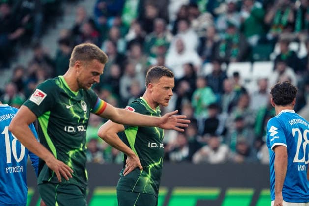 Deutschland:Fussball 2.Bundesliga 2026 2027, 6.Spieltag VfL Wolfsburg vs SV Darmstadt 98 - Volkswagen Arena (Wolfsburg): Geste, Gestik, Emotion Copyright: xAymanxAlahmedx