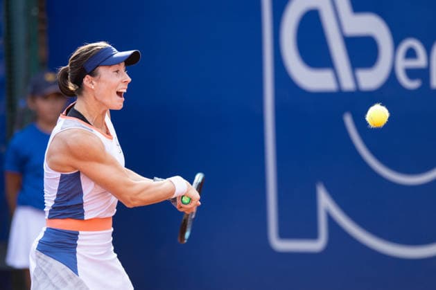BBVA Open Internacional of Valencia Quarter Final Alicia Herrero Linana from Spain against Irene Burillo from Spain in action during the BBVA Open Internacional of Valencia Quarter Final at Sporting Tennis Valencia, (Valencia ) on September 18, 2026. Copyright: xVicentexVidalxFernandezx
