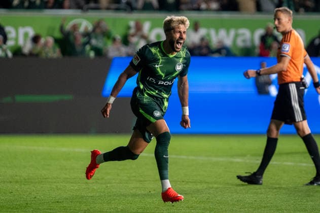 Deutschland: Fussball 2. Bundesliga, 6. Spieltag 2026 2027, VfL Wolfsburg - SV Darmstadt 98 am 18.09.2026 in Wolfsburg (Volkswagen Arena): Tor zum 4:1 Muhammed Damar (VfL Wolfsburg, 20) Jubel, Freude, Torjubel, Emotionen Copyright: xSvenxHeidmannx