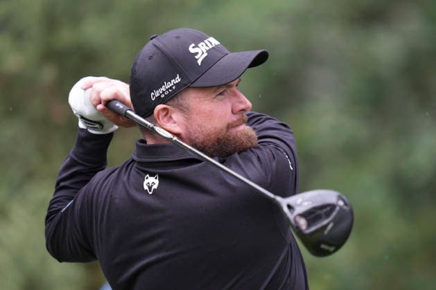 VIRGINIA WATER, ENGLAND - SEPTEMBER 18: Shane Lowry (IRE) plays from the thirteenth tee during Round 2 at the BMW PGA, Golf Herren Championship at Wentworth Golf Club, Virginia Water on September 18, 2026 in Surrey, England The BMW PGA Championship