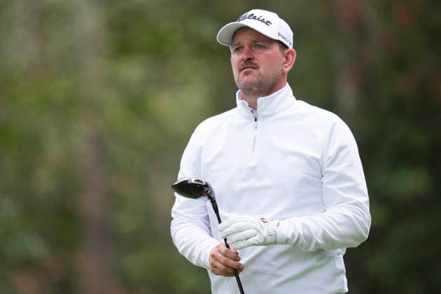 VIRGINIA WATER, ENGLAND - SEPTEMBER 18: Bernd Wiesberger (AUT) walks from the thirteenth tee during Round 2 at the BMW PGA, Golf Herren Championship at Wentworth Golf Club, Virginia Water on September 18, 2026 in Surrey, England The BMW PGA Championship