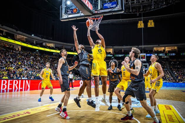 Basketball Berlin 18.09.2026 Saison 2026 2027 EasyCredit BBL 1. Bundesliga Männer, Herren Alba Berlin - NINERS Chemnitz Norris Agbakoko (Alba Berlin, No.17)