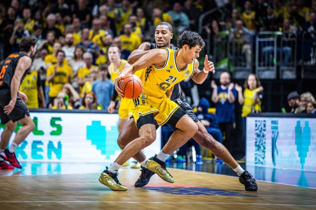 Basketball Berlin 18.09.2026 Saison 2026 2027 EasyCredit BBL 1. Bundesliga Männer, Herren Alba Berlin - NINERS Chemnitz Brandon Angel (Alba Berlin, No.21)
