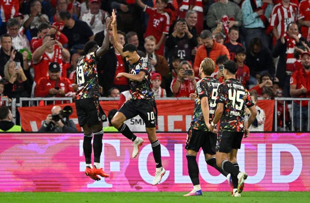 TOR zum 1:0 Jamal Musiala FC Bayern Muenchen FCB (10) Torjubel Alphonso Davies Bayern FC Muenchen FCB (19) Harry Kane FC Bayern Muenchen FCB (09) Aleksandar Pavlovic FC Bayern Muenchen FCB (45) FC Bayern Muenchen FCB vs 1. FC Union Berlin FCU 18.09.2026 DFL REGULATIONS PROHIBIT ANY USE OF PHOTOGRAPHS AS IMAGE SEQUENCES AND OR QUASI-VIDEO FC Bayern Muenchen FCB vs 1. FC Union Berlin FCU