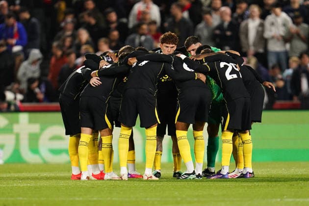 Premier League: Brentford v Chelsea Chelsea players huddle before kick off during the Premier League match Brentford vs Chelsea at GTECH Community Stadium, London, United Kingdom on 18 September 2026 (Photo by Harvey Murphy News Images) Copyright: xHarveyxMurphy NewsxImagesx