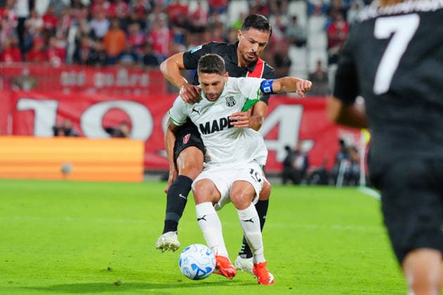 IPA88678843 - Domenico Berardi (US Sassuolo) during the AC Monza vs. US Sassuolo Italian Serie A soccer match in Monza, Italy, on September 18, 2026  Copyright: xLucaxRossini IPAxSportx xx IPA88678843