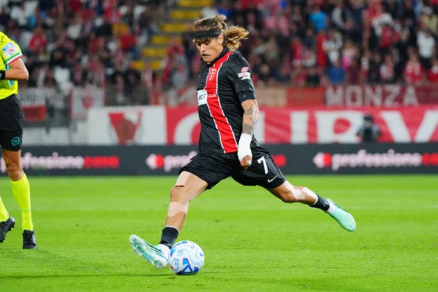 IPA88678845 - Ricardo Mangas (AC Monza) during the AC Monza vs. US Sassuolo Italian Serie A soccer match in Monza, Italy, on September 18, 2026  Copyright: xLucaxRossini IPAxSportx xx IPA88678845
