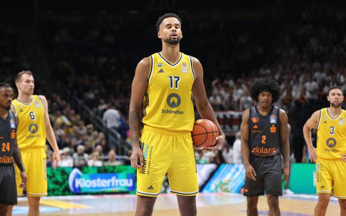Norris Agbakoko vor Freiwurf Aktion Oberkörper Basketball BBL Bundesliga Herren 1. Spieltag Saison 2026 2027 18.09.2026 ALBA Berlin vs. Niners Chemnitz 99ers
