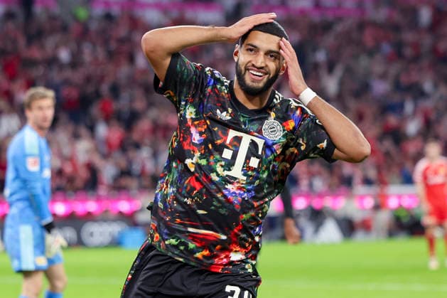 Ismael Saibari (FC Bayern Muenchen) bejubelt seinen Treffer zum 5:0 waehrend des spiels der 1. Bundesliga zwischen FC Bayern Muenchen und 1. FC Union Berlin, Allianz Arena am 18. September 2026 in Muenchen, Deutschland. (Foto von Marco Steinbrenner DeFodi Images) +++ Ismael Saibari (FC Bayern Muenchen) celebrates after scoring his teams fifth Goal during the Bundesliga match between FC Bayern Muenchen and 1. FC Union Berlin at Allianz Arena on September 18, 2026 in Munich, Germany. (Photo by Marco Steinbrenner DeFodi Images) DFB DFL REGULATIONS PROHIBIT ANY USE OF PHOTOGRAPHS AS IMAGE SEQUENCES AND OR QUASI-VIDEO. (Photo by Marco Steinbrenner DeFodi Images) -