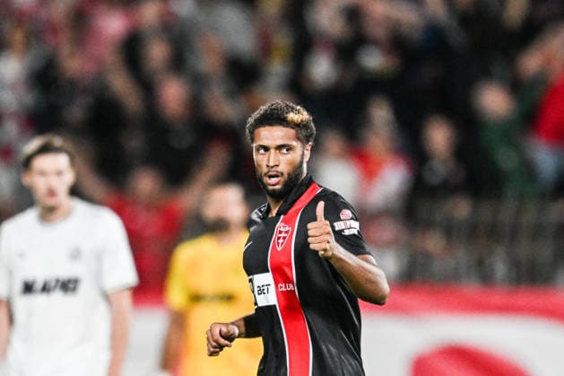 Gustavo Varela of AC Monza celebrating after a goal during the Serie A soccer match between AC Monza and Sassuolo FC the Brianteo Stadium in Monza, north Italy - September 18, 2026. - Soccer.  Copyright: xTizianoxBallabio LaPressex