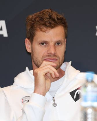 Davis Cup Draw Ceremony Germany vs. Croatia, Team Germany Yannik Hanfmann, Heristo Arena, Halle Westf., Germany Tennis - Davis Cup 20026 - Davis Cup - Heristo Arena - Halle West - Northrhine Westphalia - Germany - 18 September 2026. Copyright: xJuergenxHasenkopfx