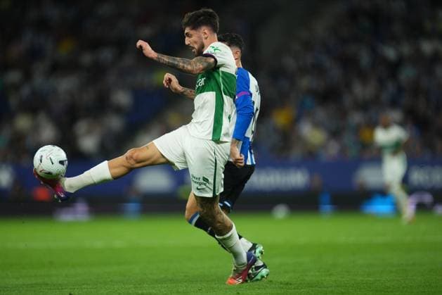Fer Nino of Elche CF scores the 0-1 during the La Liga EA Sports match between RCD Espanyol and Elche CF played at RCDE Stadium on September 18, 2026 in Barcelona, Spain. (Photo by Bagu Blanco PRESSINPHOTO) ESP: RCD Espanyol - Elche CF. La Liga EA Sports. Macthday 7, RCDE Stadium, Barcelona, Spain - 18 Sep 2026Barcelona RCDE Stadium Barcelona Spain  Copyright: xBlanco PRESSINPHOTO Shutterstockx 17157702m