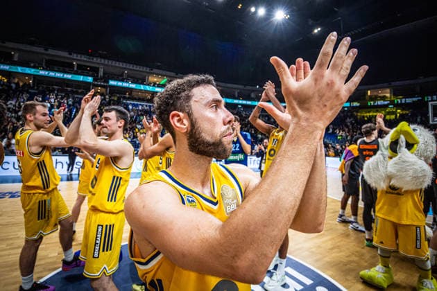 Basketball Berlin 18.09.2026 Saison 2026 2027 EasyCredit BBL 1. Bundesliga Männer, Herren Alba Berlin - NINERS Chemnitz Jordan Ford (Alba Berlin, No.03)